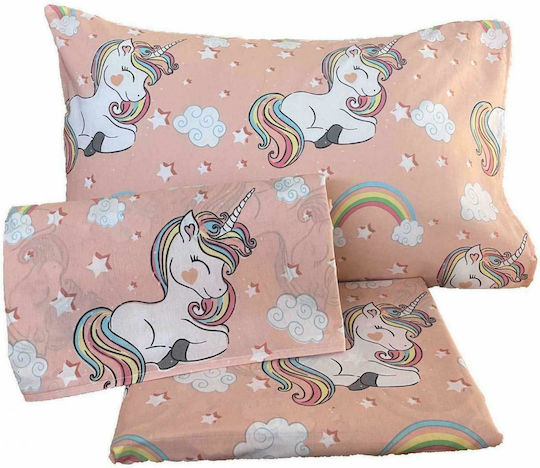 Linea Home Set Single Unicorn Pink 160x240cm