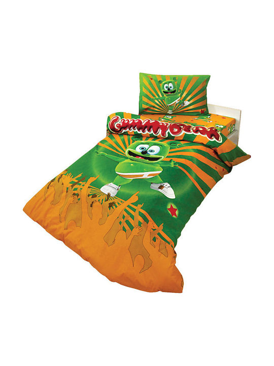 Viopros Bettwäsche-Set Halb-Doppel Baumwolle Gummy Bear Star 160x250cm