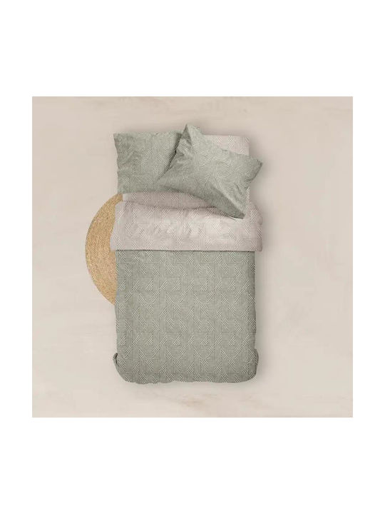 Borea Single Cotton Sheet Set Olive 160x240cm 2pcs