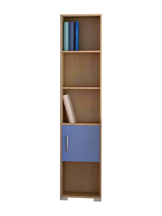 Kids Wooden Bookcase No 13 Light Blue 40x30x180cm