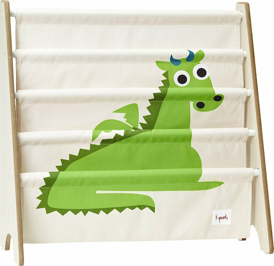 Βιβλιοθήκη Δαπέδου Ξύλινη Dragon 25.4x61cm