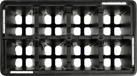 Seedling Pots Holes on the Bottom Square 64pcs Divo-dv 27927 Black
