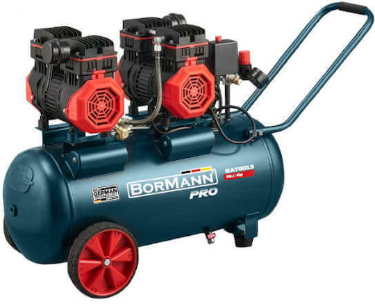 Bormann Κομπρεσέρ Αέρος με Ισχύ 4hp και Αεροφυλάκιο 50lt