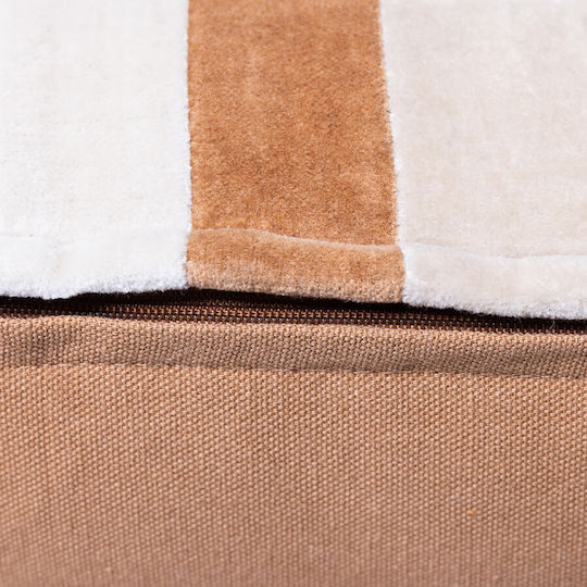 HK Living Velvet Brown Sofa Cushion 30x50cm