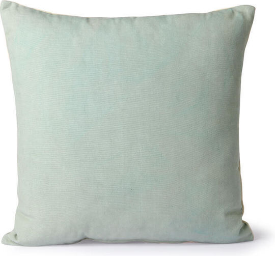 HK Living Μαξιλάρι Καναπέ από 100% Βαμβάκι Mint/green 45x45εκ.