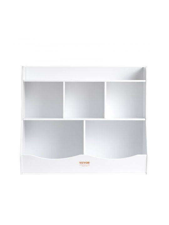 Bücherregal Boden Weiß 89x40x76cm