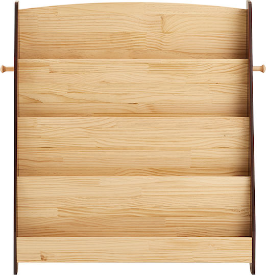 Βιβλιοθήκη Δαπέδου Ξύλινη Γκρι 91x30x89cm
