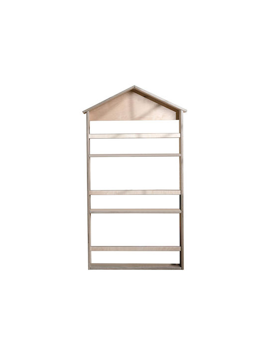 Bibliotecă Perete Lemn Bej 65x115cm