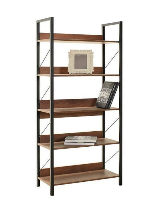Karriädia Kinder Bücherregale Boden Holz Braune 73x35x172cm