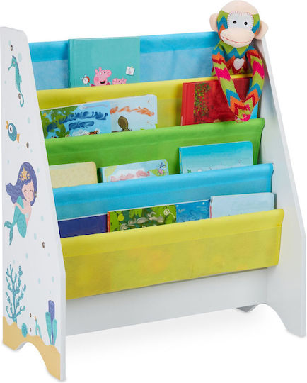 Bibliotecă de Pardoseală Metalică Multicoloră 71x62x29cm