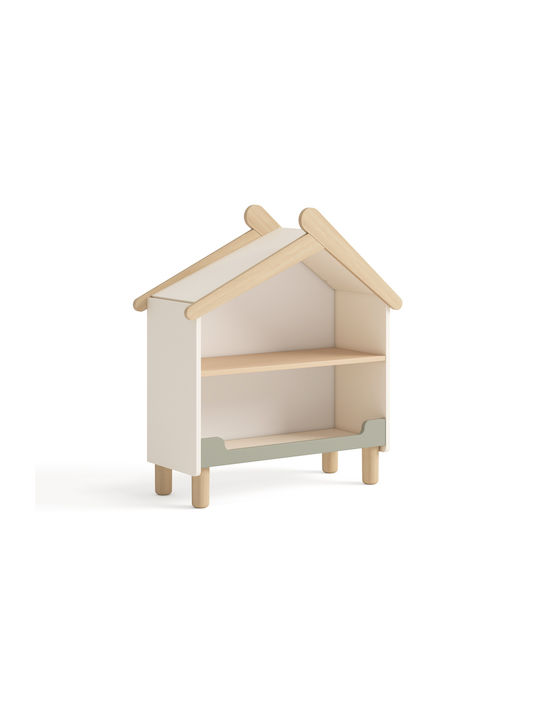 Floor Bookcase Wooden White