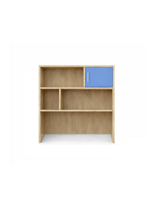 Holz Boden Bücherregal Hellblau 100x30x100cm