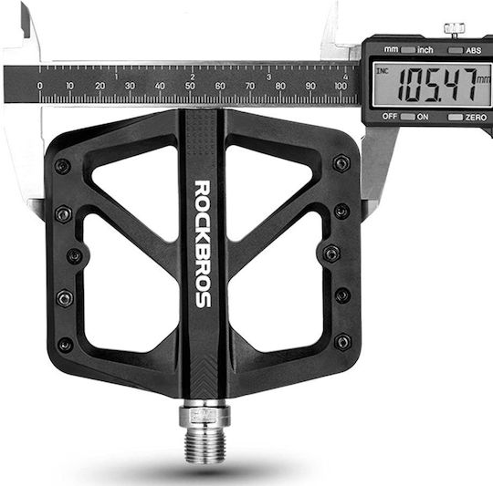 Rockbros Bicycle Pedals Flat Black