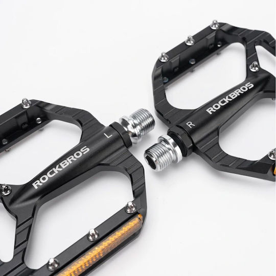 Rockbros Bicycle Pedals Flat Black
