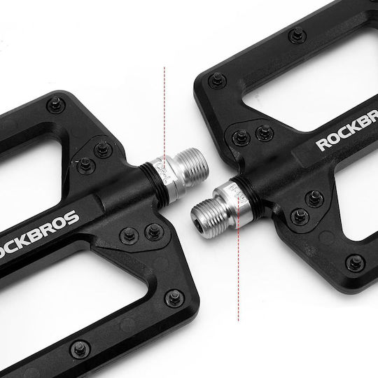 Rockbros Bicycle Pedals Flat Black