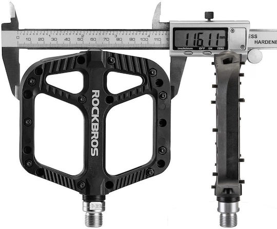 Rockbros Bicycle Pedals Flat Black