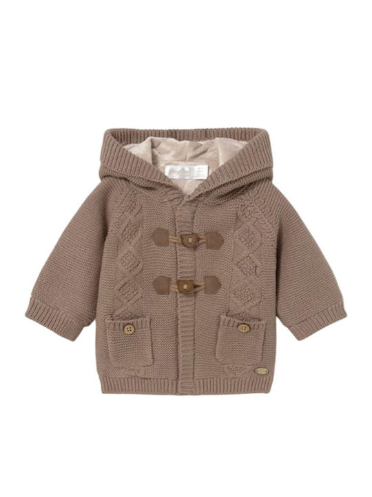 Kinder-Strickjacke Braun