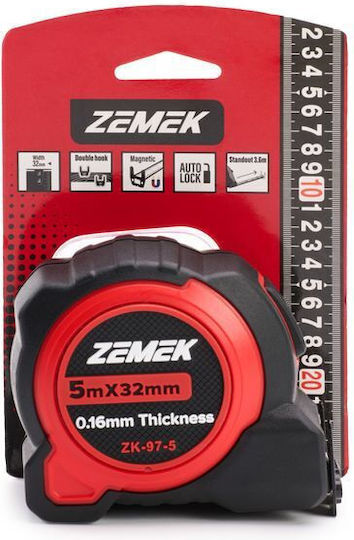 Zemek Μετροταινία με Μαγνήτη 32mm x 5m