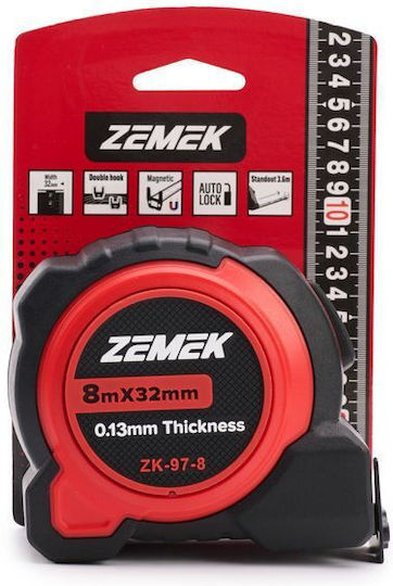 Zemek Μετροταινία με Μαγνήτη 32mm x 8m