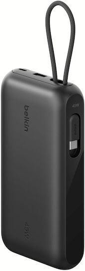 Belkin UltraCharge Power Bank 20000mAh 45W mit USB-A Ausgangsanschlüsse und USB-C Ausgangsanschlüsse Schwarz