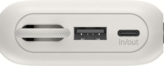 Belkin UltraCharge Power Bank 10000mAh 45W mit USB-A Ausgangsanschlüsse und USB-C Ausgangsanschlüsse Beiges
