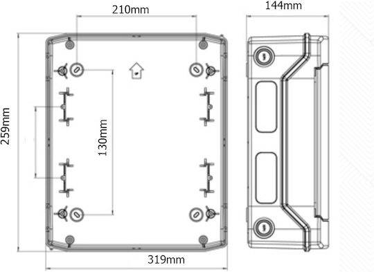 Aca Wall mounted Waterproof Fuse Box