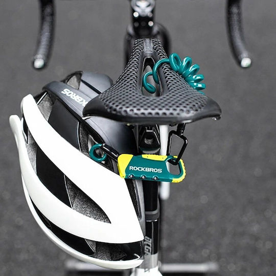 Rockbros Fahrradschloss Zusammenklappbar mit Kombination / mit Schlüssel Türkis