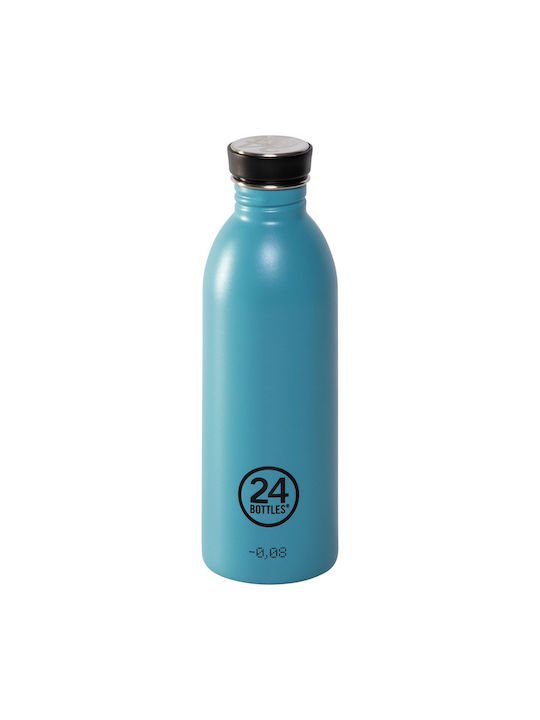 24Bottles Urban Bottle Wasserflasche Rostfreier Stahl 500ml Blau Pulverblau