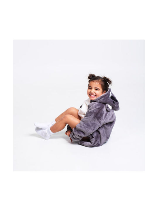 Noxxiez Fleece Kids Blanket Gray 60cm