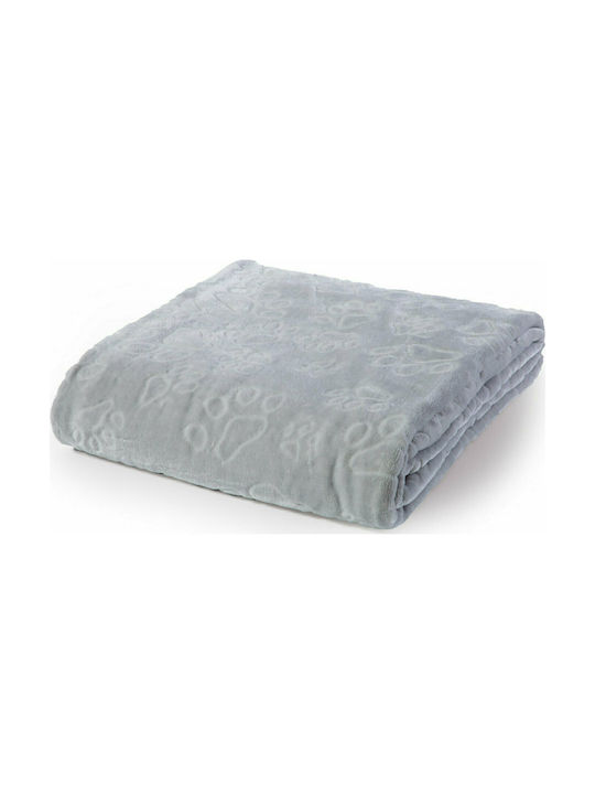 Nef-Nef Homeware Decke Vlies Foot Gray 160x220cm