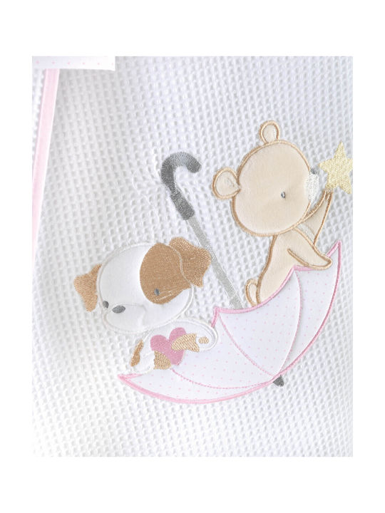 Rythmos Blanket Waffle Umbrella Fight Pink 120x150cm