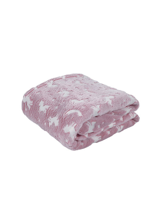 Das Home Blanket Fleece Pink 160x220cm