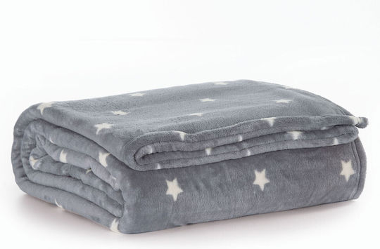 Nef-Nef Homeware Fleece Blanket Precious Gray 160x220cm