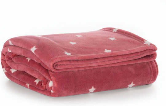 Nef-Nef Homeware Fleece Blanket Precious Pink 160x220cm