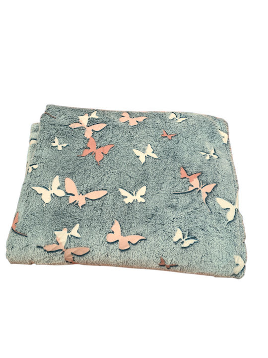 Blanket Fleece Glowing Grey 150x200cm