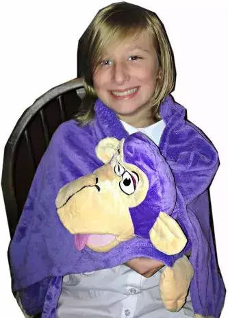 Κουβέρτα Cuddle Uppets Μωβ 100x70εκ.