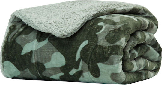 Borea Kids Duvet Cover Single Army Green 160x220cm
