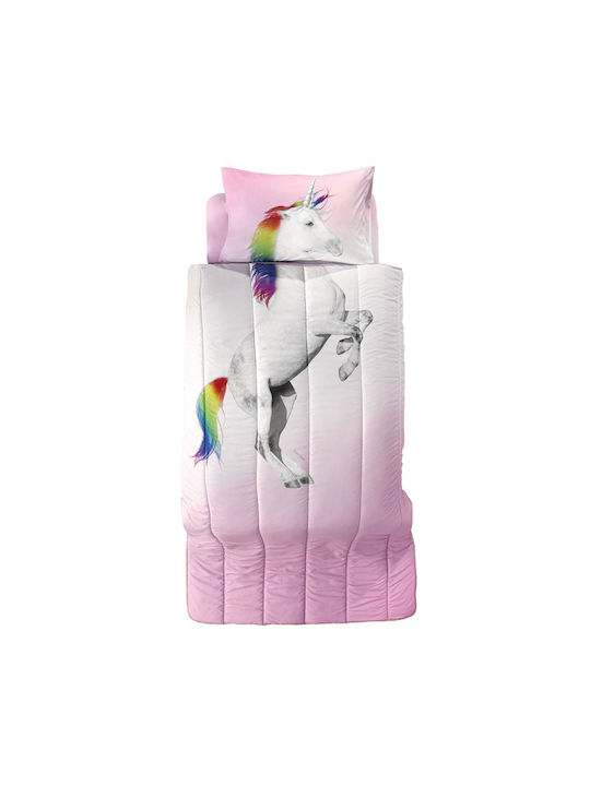 Saint Clair Kids Duvet Set Single with Pillowcase Ceros Pink 160x220cm