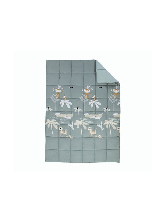 Nef-Nef Homeware Kids Duvet Single Jungle Company Aqua 160x220cm