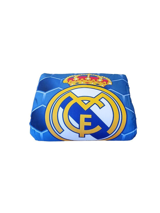 Manterol Casa Kinderdecke Halb-Doppel mit Microfaserfüllung Realmadrid Blue 180x260cm