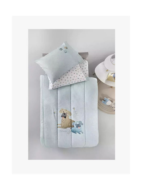 Guy Laroche Детско покривало Двулицево Единично Paw Ciel 160x220cm Guy Laroche Детско покривало Двулицево Единично Paw Ciel 160x220cm