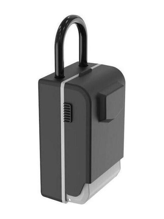 Wall-Mounted Combination Key Holder Metallic With Combination Dial 7x8x13cm