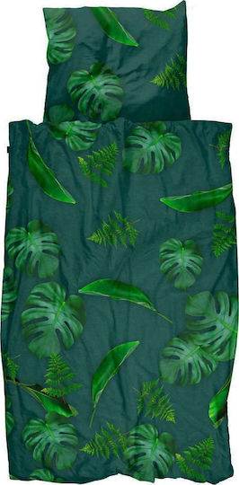 Snurk Forest Παιδική Παπλωματοθήκη Μονή Green 140x200εκ.