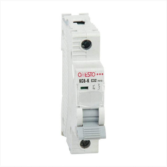 Redled Automatic Circuit Breaker 25A Single-pole AC 26894