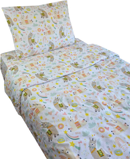 Astron Italy Set Cearceaf Pentru Copii Simplu Multicolor
