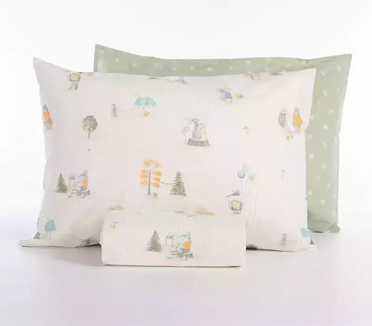 Nef-Nef Homeware Our Princess Set Kids Duvet Cover Single with Pillowcase Cotton 160x240cm