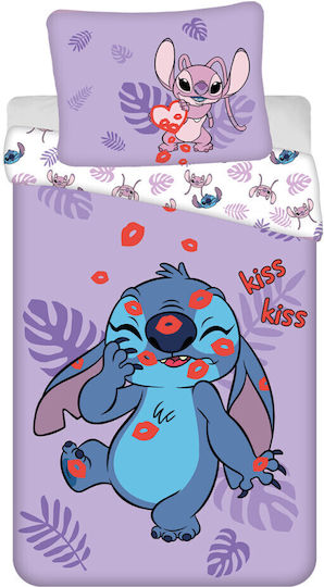 Disney Kids Duvet Cover Single Purple