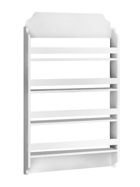Kinderregale Wandhalterung Weiß 80x15x132cm