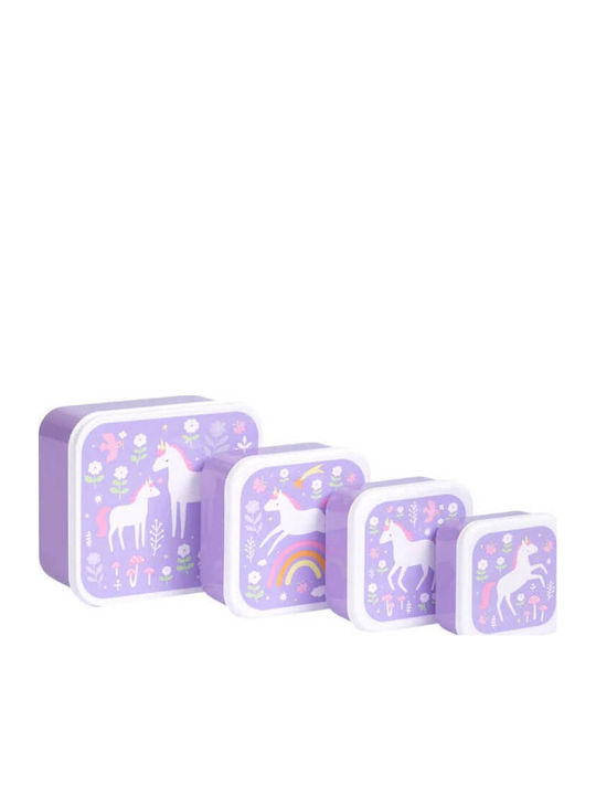 A Little Lovely Company Unicorn Dreams School Set 7lt