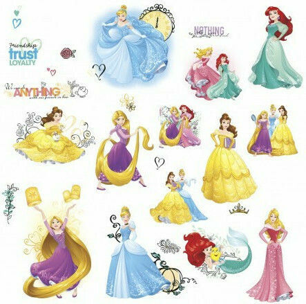 RoomMates Decor Kids Wall Sticker Decotek Princess